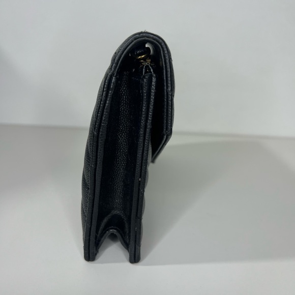 Saint Laurent YSL Cassandre Envelope WOC Wallet on Chain Leather Bag Purse - Picture 11 of 15